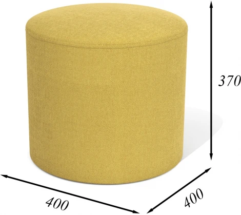 Пуф Arsko Сканди 3 горчичная рогожка