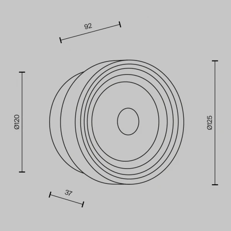 Настенный светильник Maytoni Technical Maytoni Olo MOD493WL-L6BSK2
