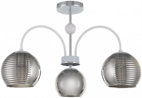 Потолочная люстра на штанге Arte Milano Napoli 320719/3 CR+WH (220V, шар)