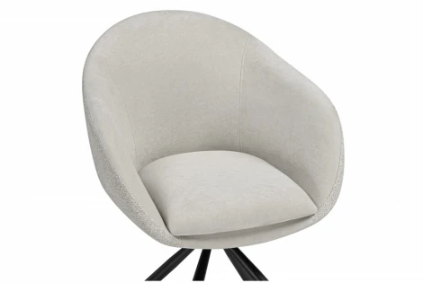 Обеденный стул Woodville Бартон (Металл, Ткань/Черный) арт.621839