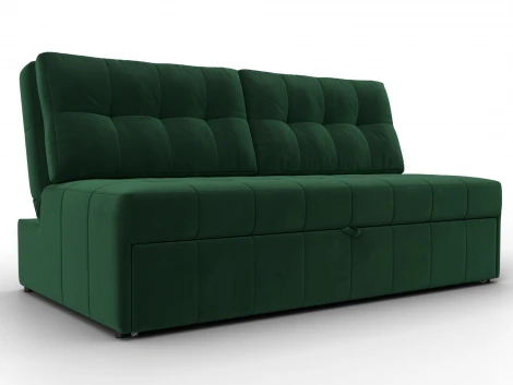Диван прямой Лига-107 (160) (ЛДСП,Брус,Фанера,Велюр/Зеленый) Лига Диванов 134919