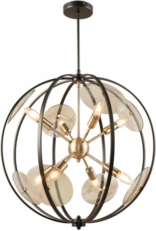 Потолочная люстра на штанге Lussole Brantley LSP-8929 (220V, шар, клетка)