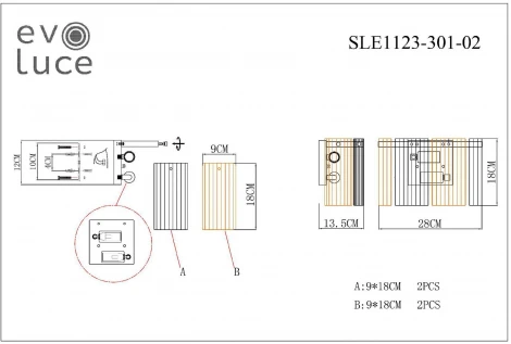 Бра Evoluce Tresa SLE1123-301-02