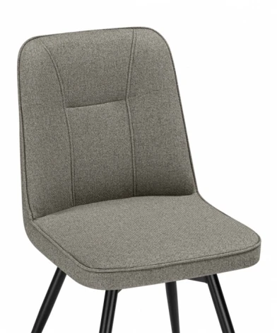 Обеденный стул Woodville Texas (Металл, Рогожка/Черный) арт.15891