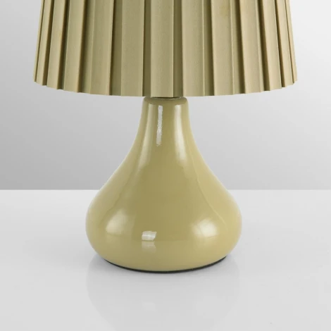 Настольная лампа Lumion Naina 8183/1T оливковый, керамика/текстиль E14 1*40W 220V (выключатель)