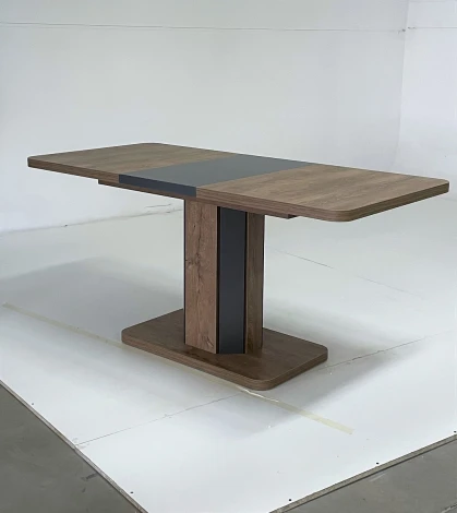 Обеденный стол M-City STORK Дуб Канзас/ Графит 120