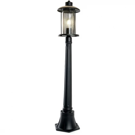 Уличный наземный светильник Feron Бордо 48391 PL726 60W E27 черный (220V, IP44)