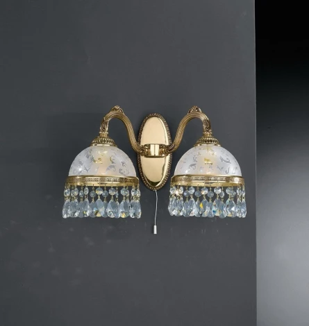 Бра Reccagni Angelo 6300 A 6300/2 (220V, подвески, выключатель)