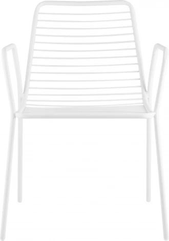 Стул с подлокотниками Дели металл белый Stool Group (арт.УТ000039264)