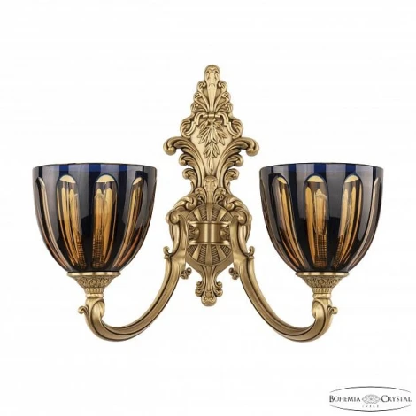 Бра Bohemia 7209 7209B15/2/175 FP P1 U Amber-Blue/H-1H