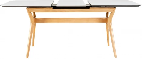 Стол R-Home раскл. Нарвик Glass 140-180 Automatic Natur/Light matte glass