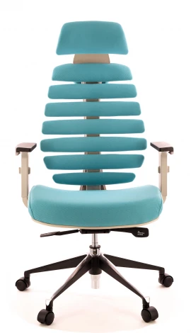 Компьютерное кресло Ergo Grey ткань бирюзовый