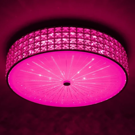 Потолочная люстра RGB на штанге Citilux Портал CL32418G1 (LED, 220V, пульт управления, круглые)