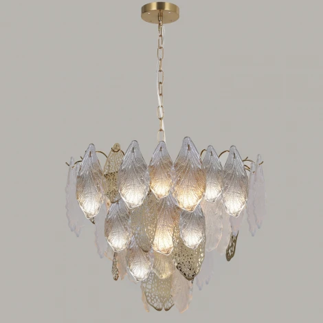 Подвесная люстра хрустальная ILLUMICO IL0508-8P-79 BRASS (220V, на цепи)