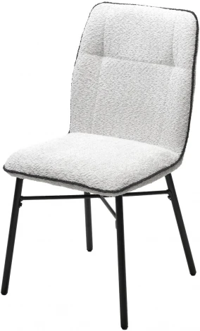 Стул COMO UF998-14 светло-серый, букле / UF998-16 темно-серый / черный каркас / Товарный знак DISAUR