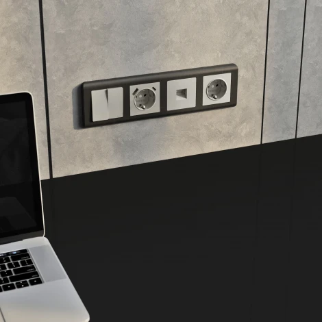 Розетка Ethernet RJ-45 (дымчатый) Werkel W1281004