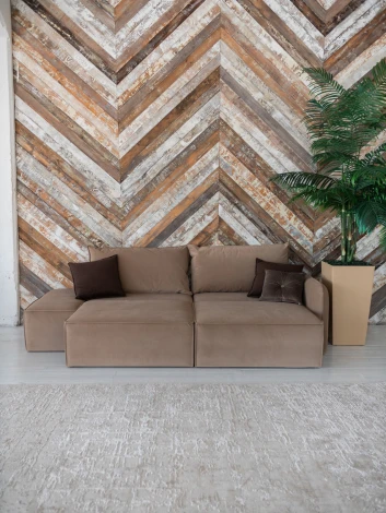 ПОРТЛЕНД  Диван прямой с банкеткой бежевый D1 furniture арт.AAA41669001