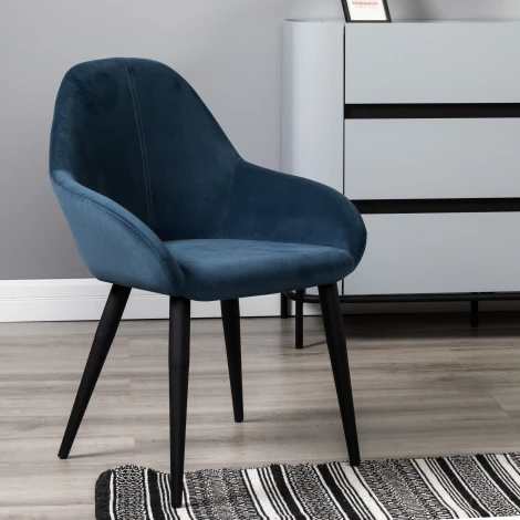 Кресло Kent Diag blue/черный R-Home арт.410119150h_Diagblue_черн