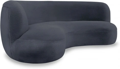 Диван Patti 2400 ОГОГО (арт.853231), (Мех/Черный)