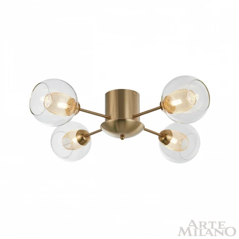 Потолочная люстра на штанге Arte Milano 272880/4 GD (220V, шарики)