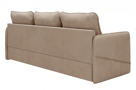 Диван тканевый угловой бежевый, угол правый D1 Слим AAA41521003 Velutto 18