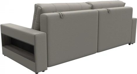 Диван прямой с полками Лига-053 НПБ Лига Диванов (Рогожка) арт.128884