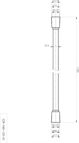 Душевой шланг Cezares CZR-FMD-120-01