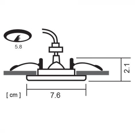 Встраиваемый точечный светильник Arte Lamp Basic A2103PL-1GY (220V)