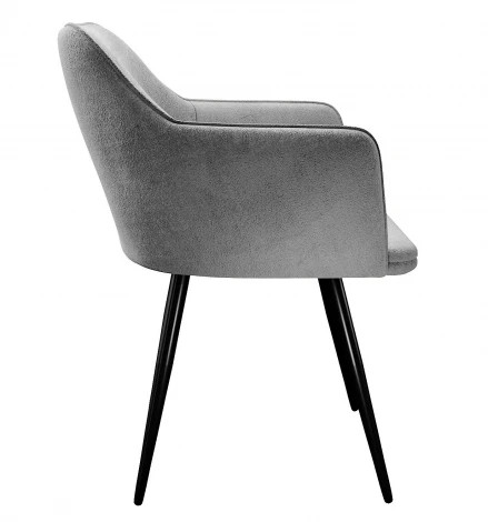 Стул DikLine 277 поворотный TW09 светло-серый, ножки черные арт.00-00079919