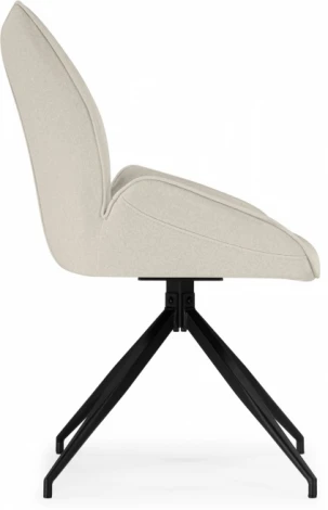 Стул на металлокаркасе Woodville Miranda 360 крутящийся beige / black арт.15847