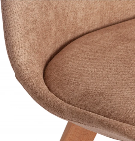 Стул TULIP SOFT (mod. 053V) / 1 шт. в упаковке (Дерево,Пластик,Ткань /Бежевый)