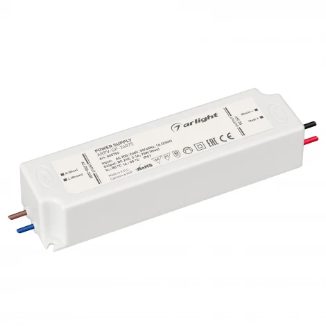 Блок питания ARPV-SP-24075 (24V, 3.1A, 75W) (Arlight, IP67 Пластик, 5 лет) 045754