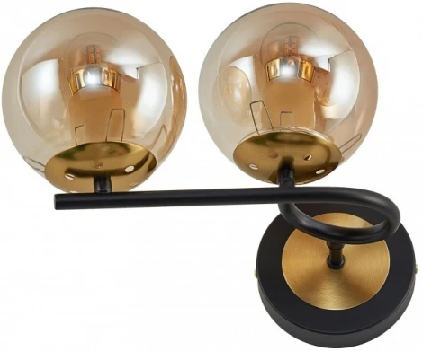 Бра Arte Milano Neapolis-73708 273708/2B BK/GD (220V, шар)