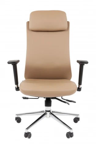 Офисное кресло Chairman 500LUX Россия экокожа бежевый 7184521
