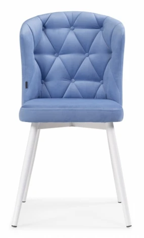 Стул Woodville на металлокаркасе Алиссум velutto 46 / белый 499994