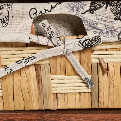 Тумба с 2 ящиками Secret De Maison BEL 2 ( mod. PE-10 ) Brown (коричневый) ткань №HX21 (дерево павловния, мдф)