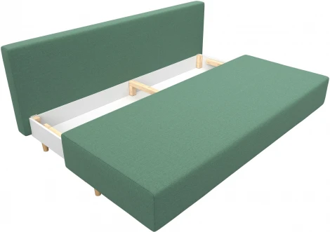 Диван прямой Лига-033 (Зеленый/Рогожка) Лига Диванов арт.124196