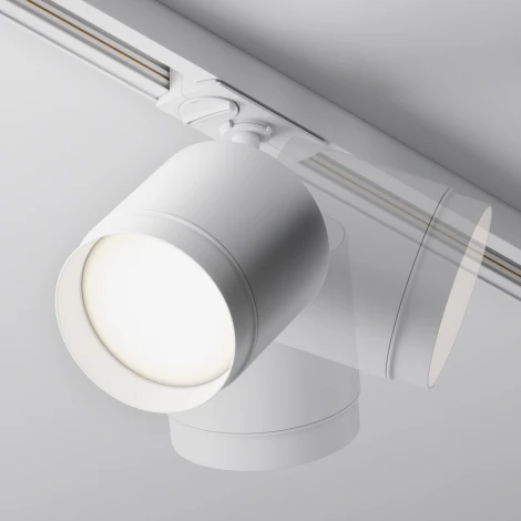 Трековый светильник однофазный 220V Maytoni Polar TR088-1-GX53-W (круглые)
