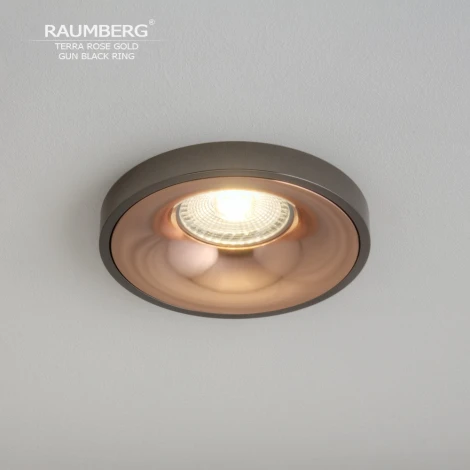 Встраиваемый светильник Raumberg TerraRGd\GBk Rose Gold\Gun Black