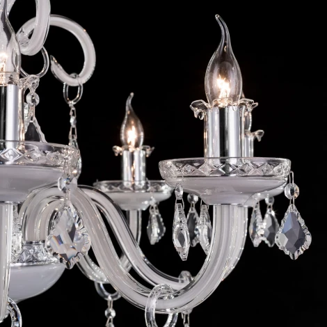 Подвесная люстра Citilux Марена CL352180 (220V, на цепи, подсвечник, свеча)