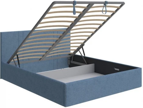 PROxSON Кровать Helix с бельевым ящиком (Ткань: Жаккард Tesla Деним) 180x200