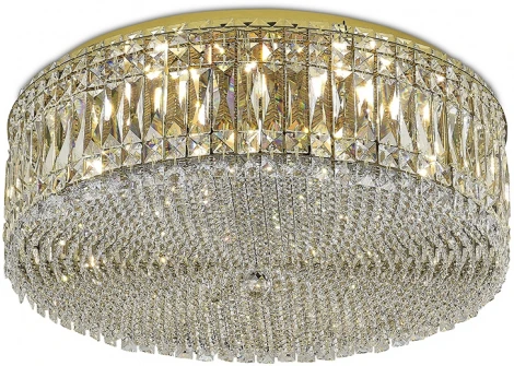 Потолочная люстра хрустальная Newport 8450 8459/PL gold (220V, круглые)