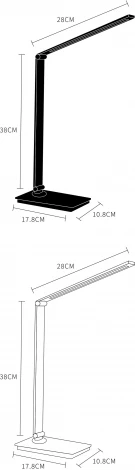 Настольная лампа складываемая Arte Lamp Edward A5126LT-1BK (LED, 220V, сенсорный выключатель)