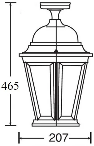 Потолочный светильник уличный Oasis Light ASTORIA 2 91405LA Bl (220V, IP44)