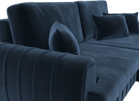 Диван угловой Лига-057 НПБ угол правый Лига Диванов (Велюр) арт.129276