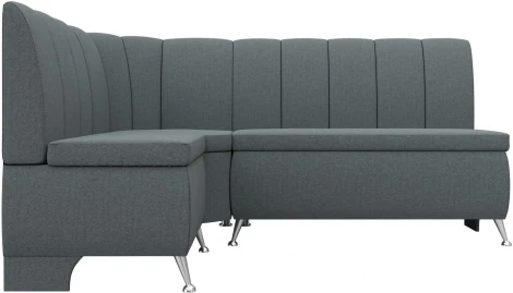 Диван кухонный угловой Кантри левый угол (Серый/Рогожка) Лига Диванов арт.122502L