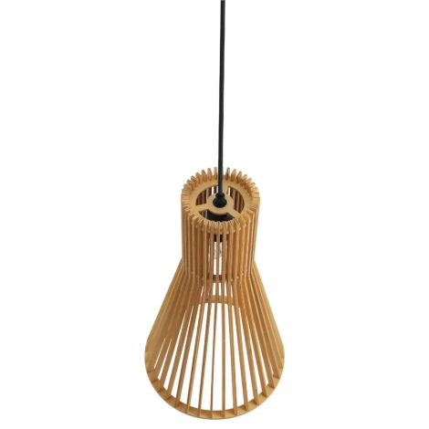 Подвесной светильник Lumion Gerda 8384/1A бежевый дерево E27 60W 220V