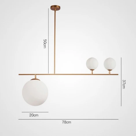 Люстра на штанге Vasty ImperiumLoft Vasty01 (141121-26) (220V, шарики)