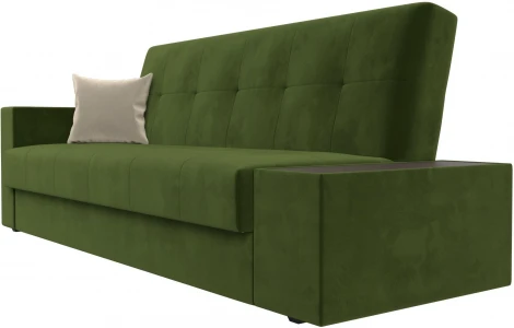 Диван-книжка Лига-020 стол справа (Зеленый,Бежевый/Микровельвет) Лига Диванов арт.118498