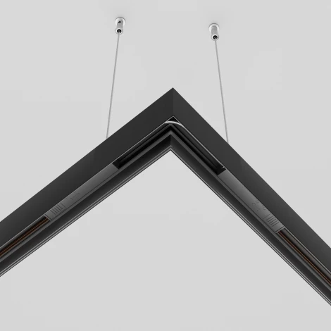 Коннектор питания угловой 15см Exility черный (магнитный) Maytoni Technical TRA034CPC-42B-15